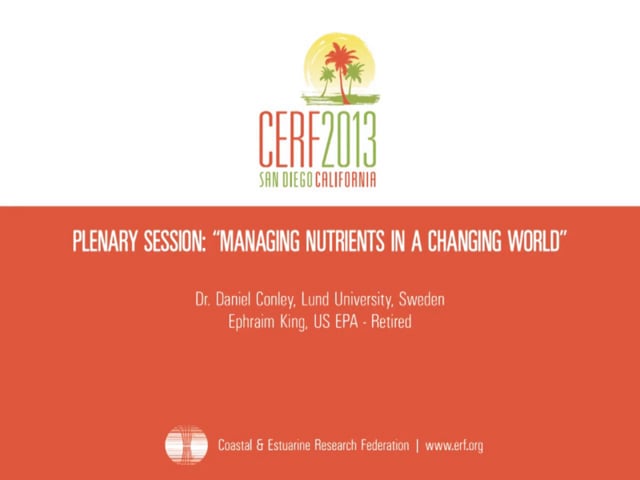 Plenary Session: Managing Nutrients in a Changing World
