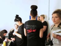 London School of Makeup at LFW for palmer//harding 2014 30”