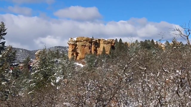 Colorado Rocky Mountains Spring Snow Storm