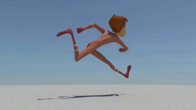 running fast animation