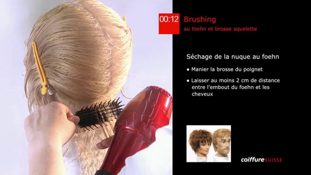 5. Brushing au foehn et brosse squelette