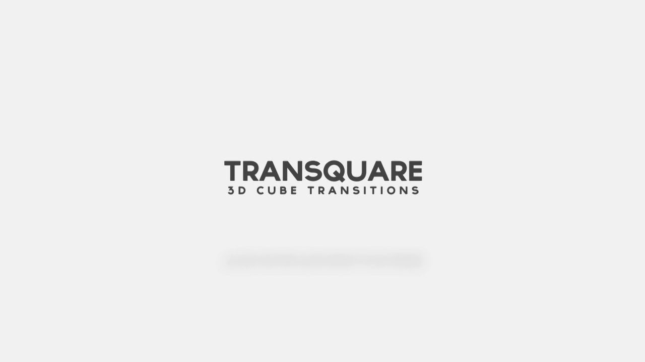 Transquare: 3D Cube Transitions on Vimeo