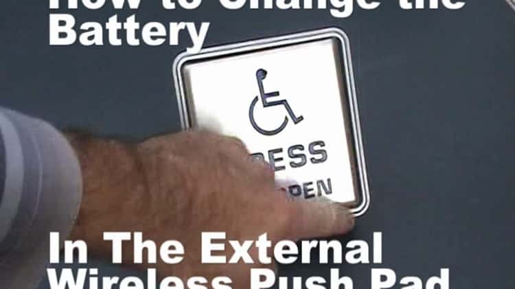 How to change a wireless push pad battery on Vimeo