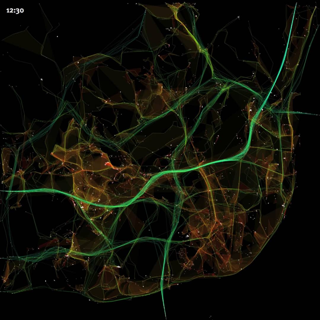 Lisbon's slow traffic areas on Vimeo