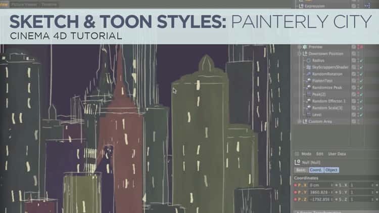 Sketch & Toon Style 2: Painterly City