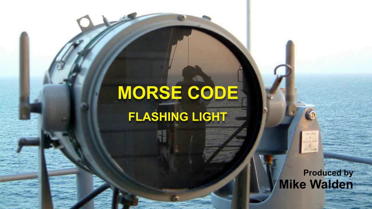 Morse Code Flashing Light: The Alphabet