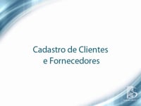 Cadastro de Clientes e Fornecedores