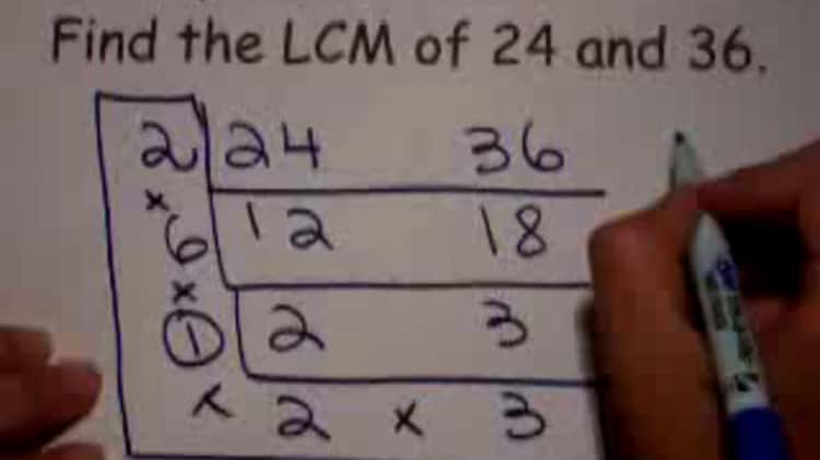 6-Math-3 Finding LCM Using The Ladder Method on Vimeo