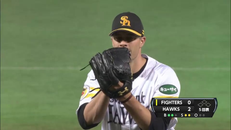開幕へ不安無し!! ホークスの先発スタンリッジは5回を投げ2安打無失点の好投!! 安定感抜群の投球で開幕へ順調アピール!! 2014/3/18 H-F