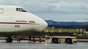 Antonov 225 MRIYA at Airport Stuttgart