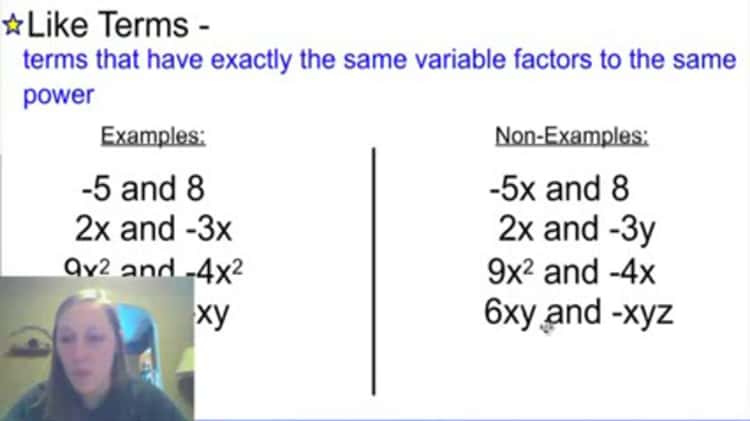 6-Math-8 6-2 Simplifying Algebraic Expressions