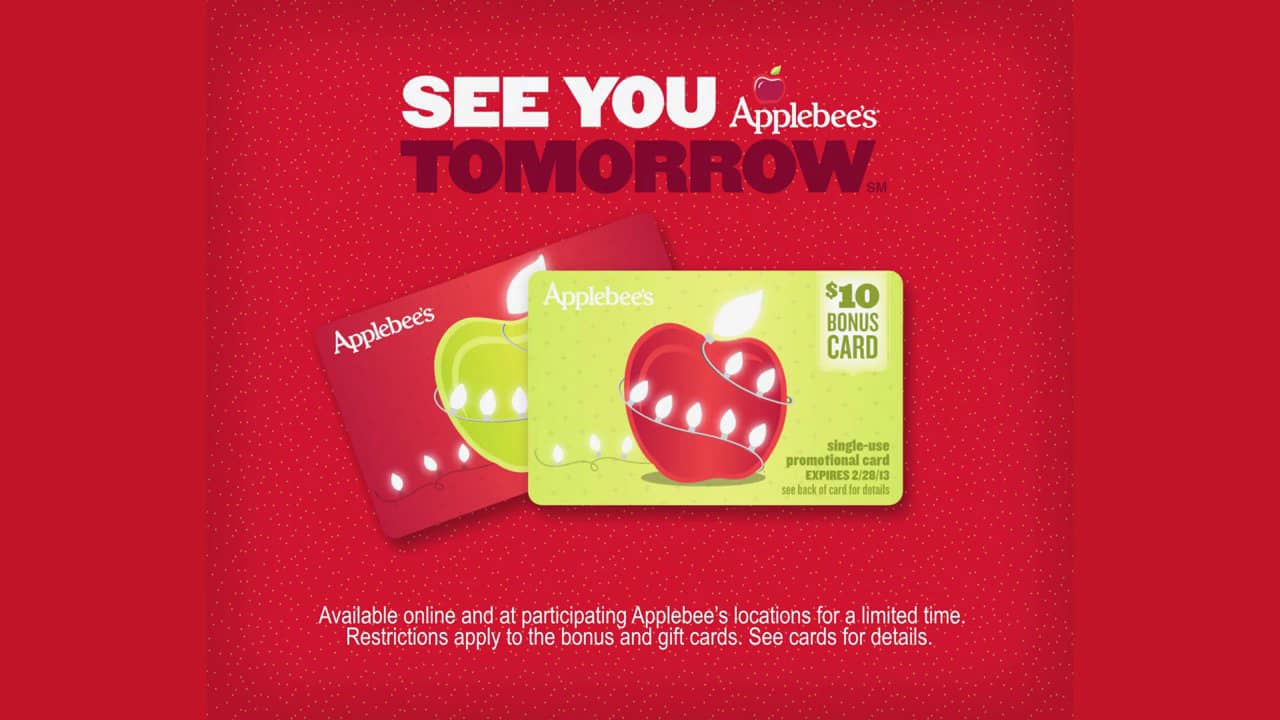 Applebees "Holiday Gift Card" on Vimeo