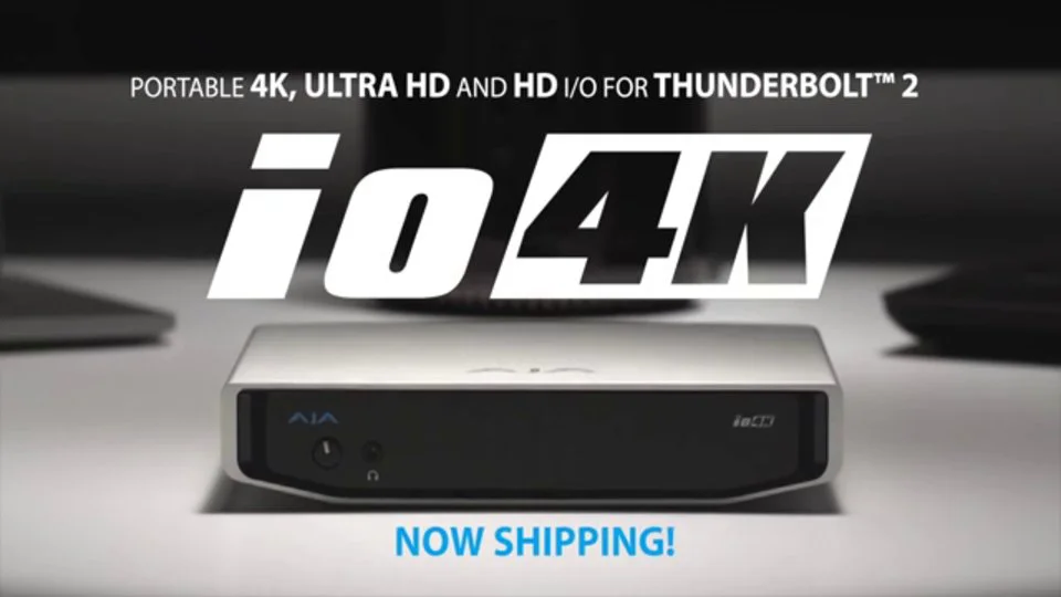 AJA's Io 4K: HD/UHD/4K I/O power for Thunderbolt™ 2 on Mac and Windows