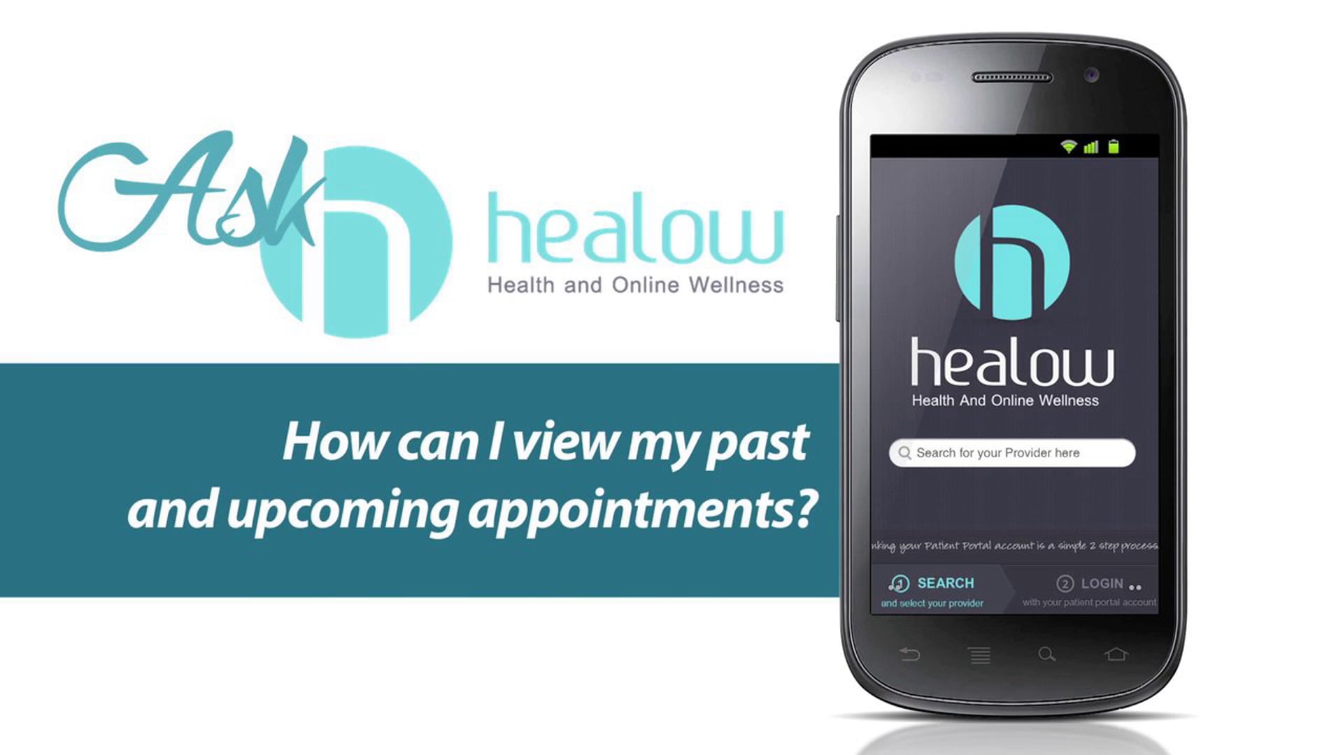 Ask healow: How can I view my past and upcoming appointments?