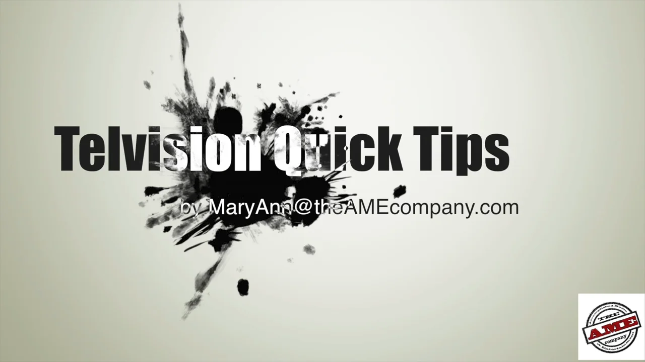 Television Quick Tips: Your Treatment on Vimeo