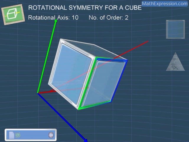 Math Expression: Rotation Symmetry - Cube and Tetrahedron