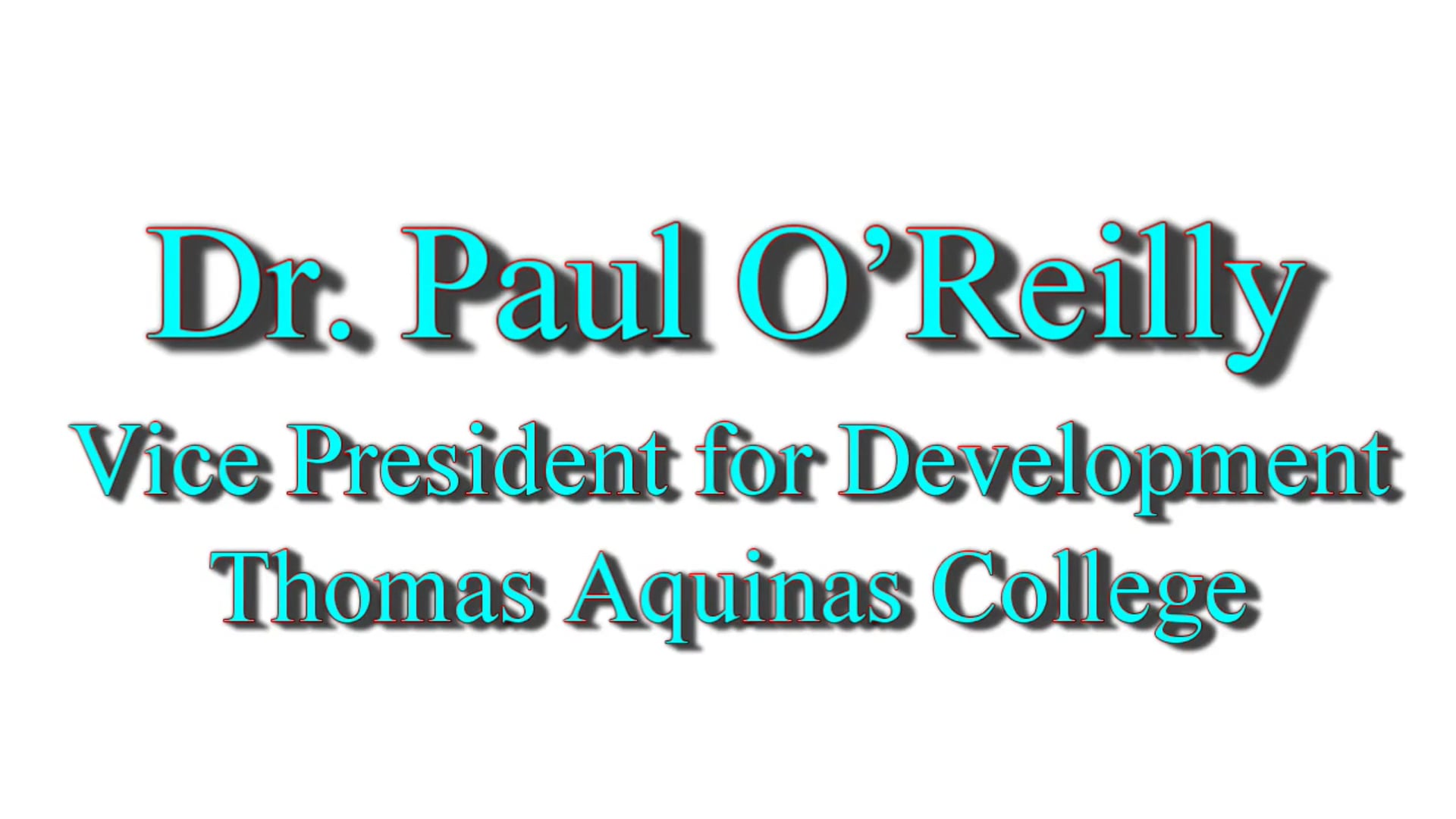 Dr. Paul O’Reilly