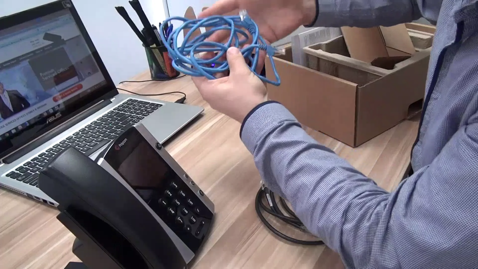 How to... Setup a Polycom Phone at Home on Vimeo