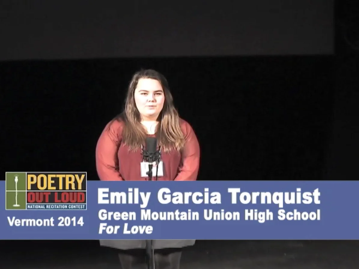 Vermont Poetry Out Loud 2014 - Emily Garcia Tornquist 2