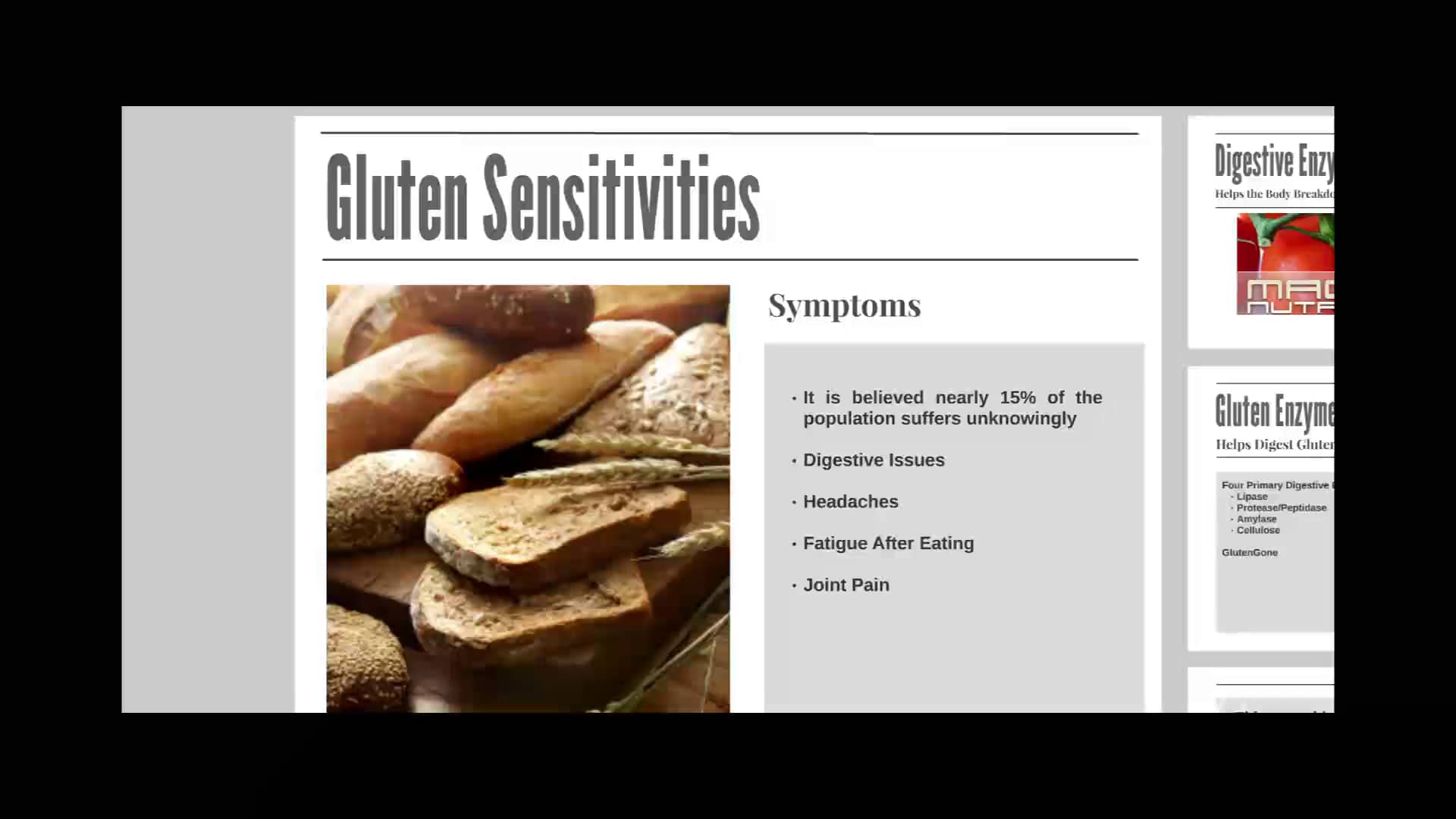 Digestive Enzyme to Help Resolve Gluten Sensitivites on Vimeo