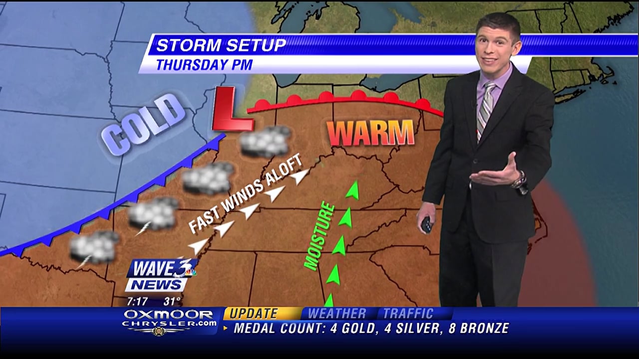 Ryan Hoke's Forecast on WAVE 3 News Sunrise 2/16/14 on Vimeo