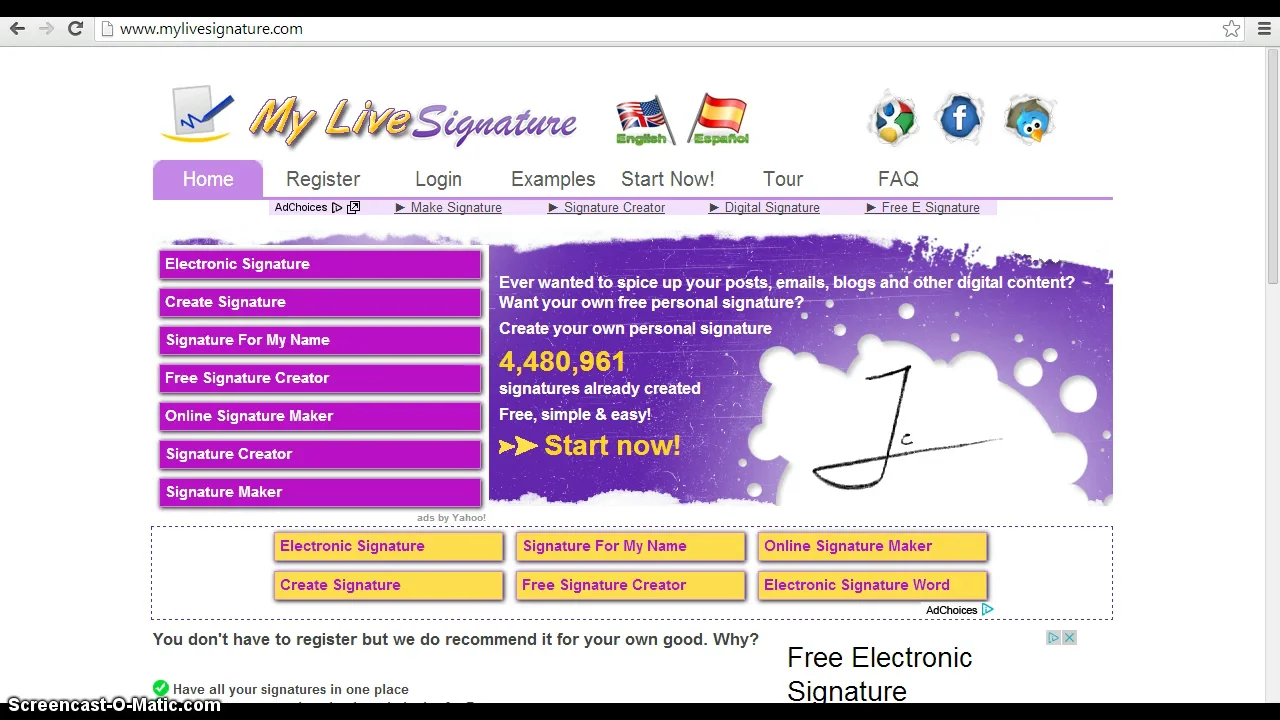 How to Create A Digital Signature with www.mylivesignature.com on Vimeo
