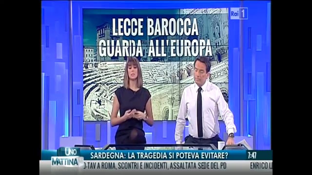 Uno Mattina, servizio sulla città di Lecce con le nostre riprese aeree