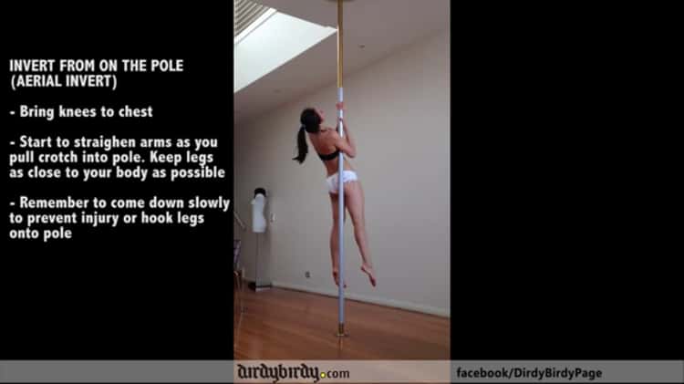 Aerial (Air) Invert on Static and Spinning Pole Tutorial by Dirdy Birdy on  Vimeo