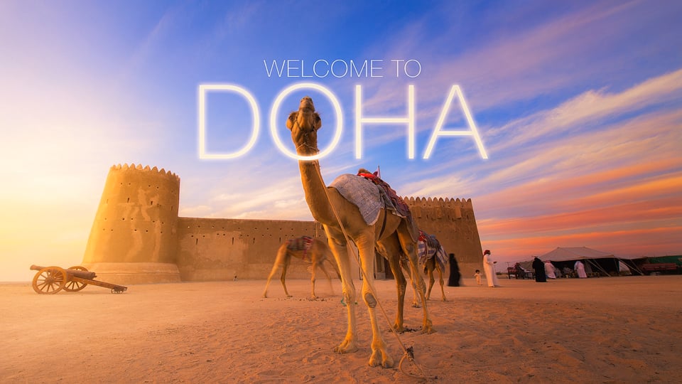 Добро пожаловать в Доху Timelapse