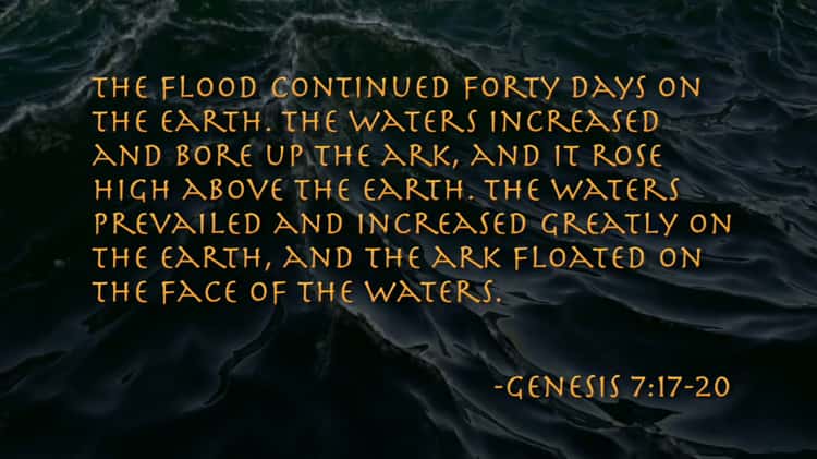 Noah - The Man, The Ark, The Flood - Session 3: The Flood