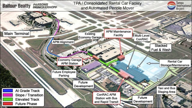 Tampa International Airport ConRAC animation