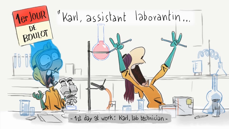 MONKEY TIE #002 : LABORANTIN / LABORATORY ASSISTANT