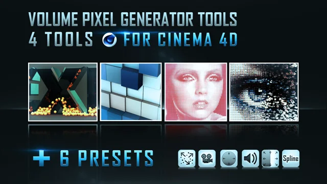 Volume Pixel GENERATOR Tools For C4D