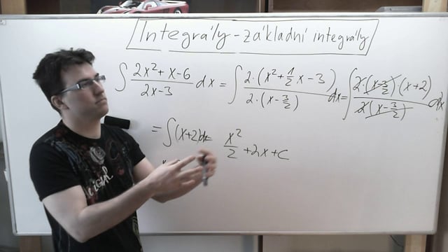 Jednoduché příklady - po úpravě tabulkové integrály 2