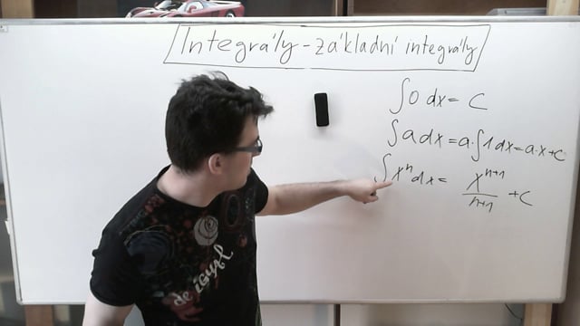 Základní tabulkové integrály + první jednoduché příklady