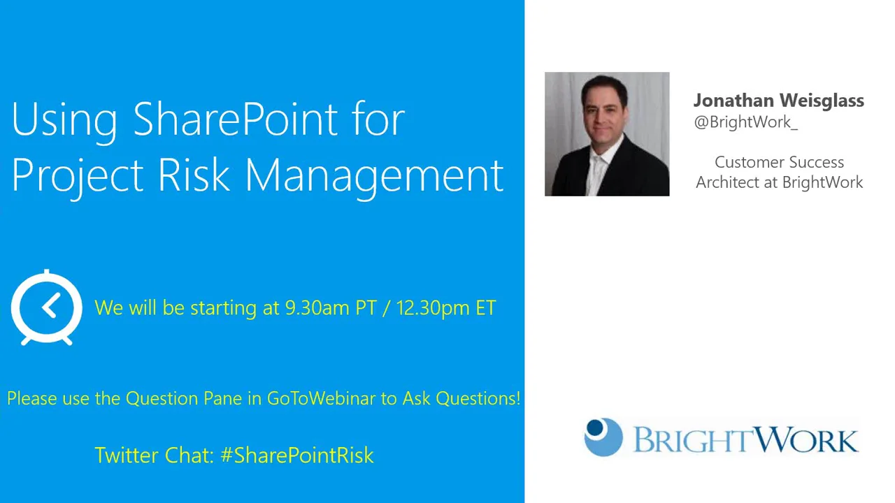 Using SharePoint for Project Risk Management! on Vimeo