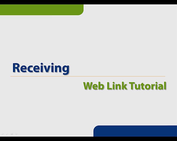 Training Tutorials - WL - Receiving on Vimeo