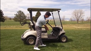 Follow Through Bracing With A Golf Cart