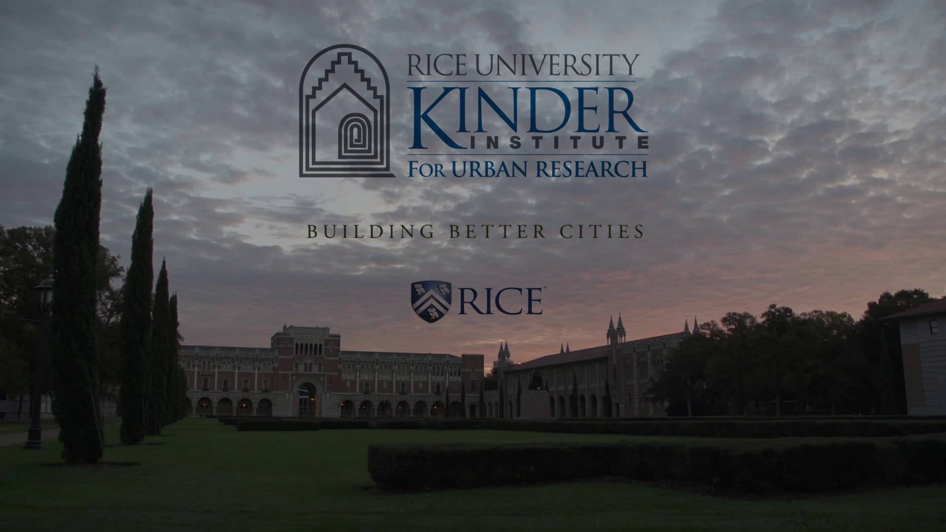 An Introduction to the Kinder Institute for Urban Research on Vimeo