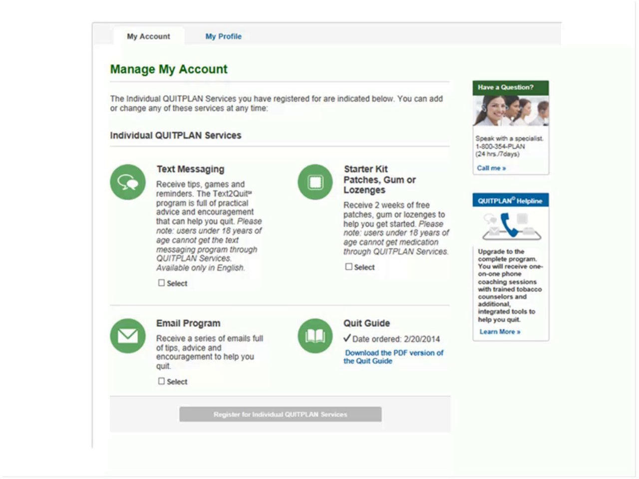 QUITPLAN 2014 Webinar Q&A on Vimeo