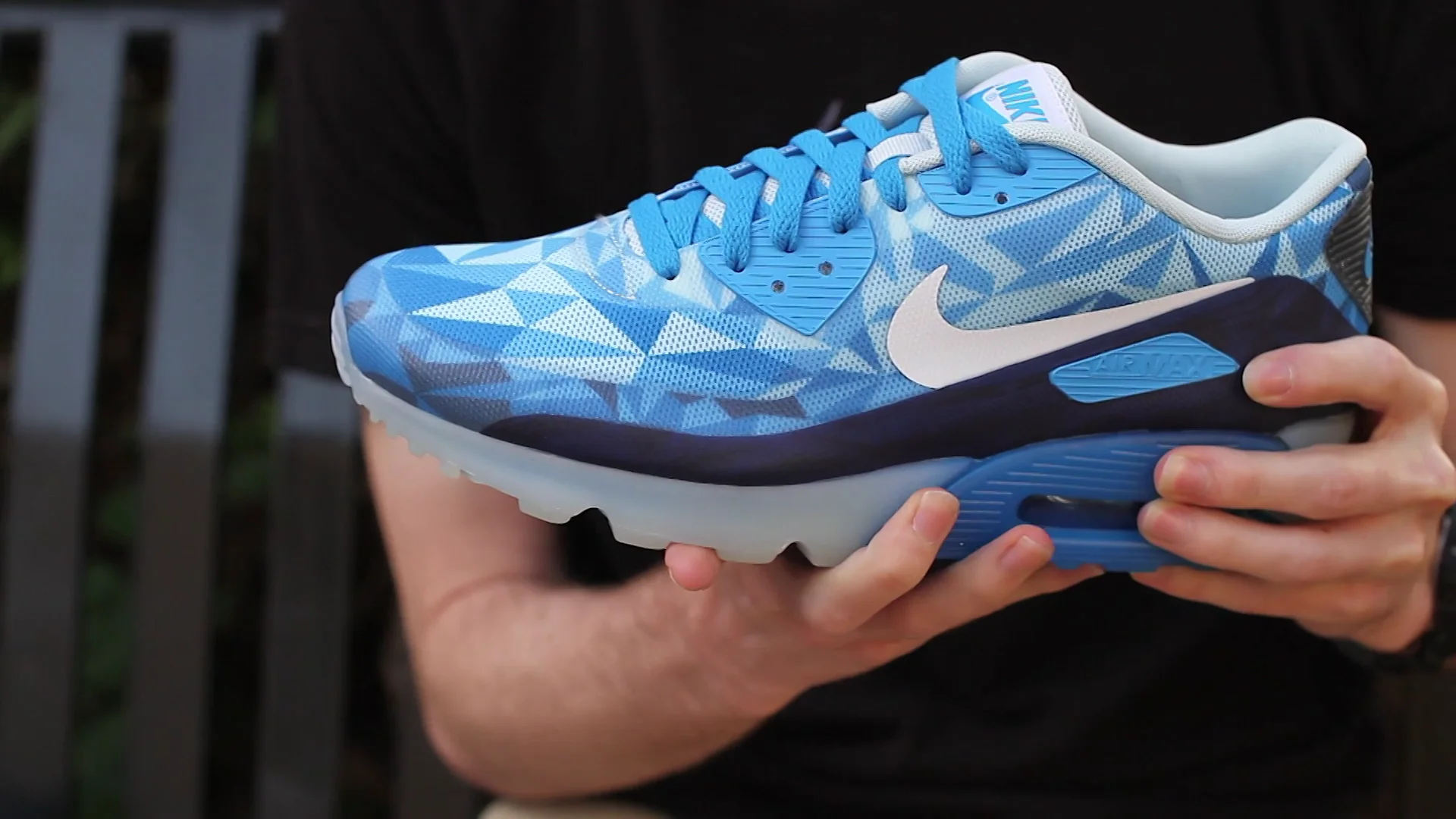 Nike Air Max 90 Ice Barely Blue - Live Look on Vimeo