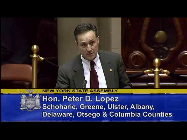 Thank You Assemblyman Lopez!  From the NY Assembly Floor...