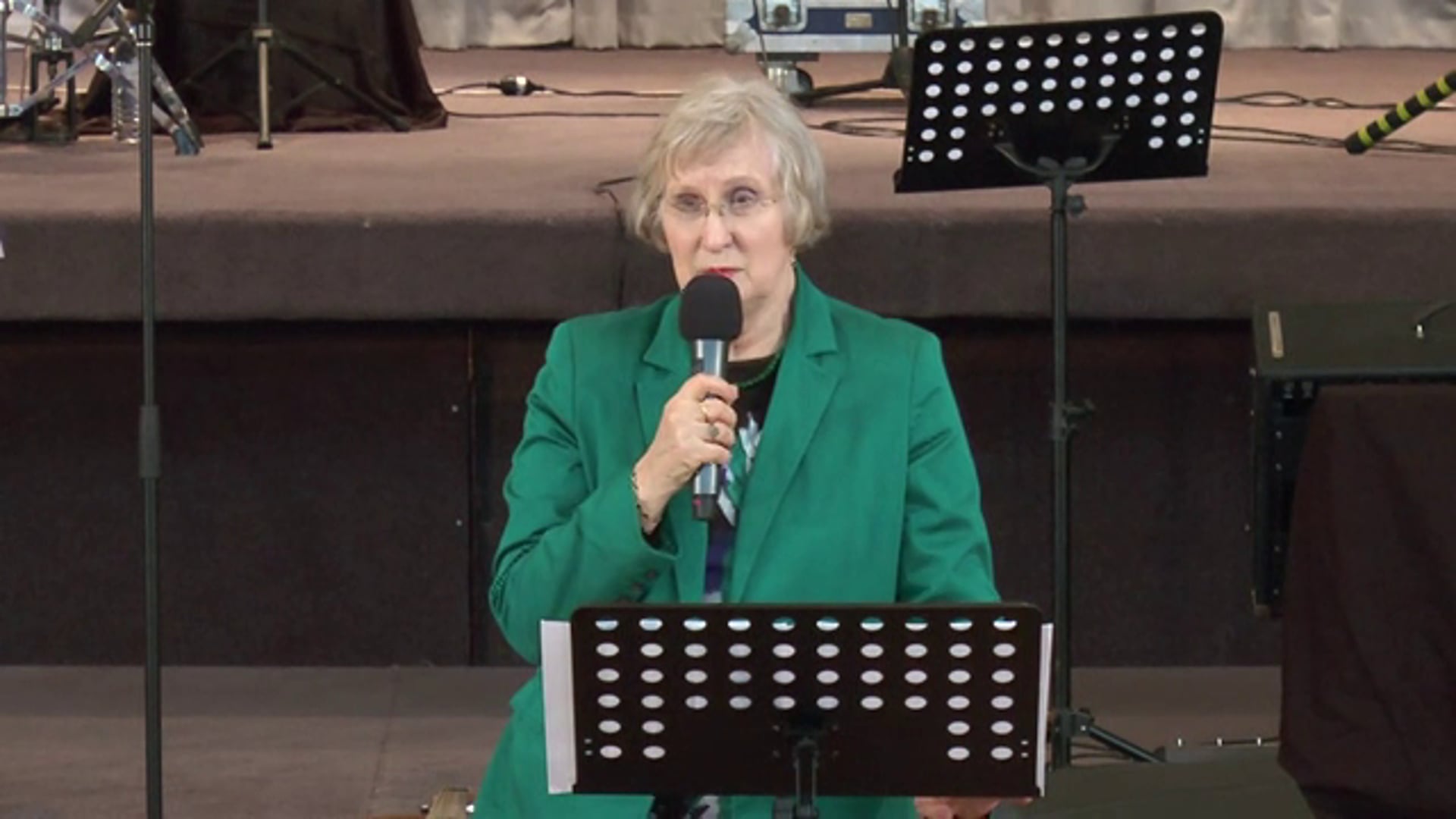 April 27 service with Marion Fromm
