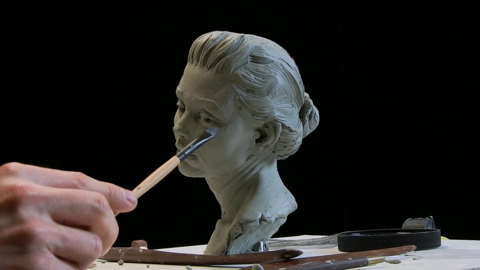 Adding Roma Plastilina Clay to an Armature, Sculpting Process Demo Video