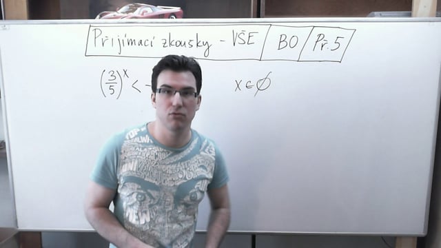 VŠE - Příklad 5 - Exponenciální nerovnice