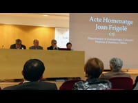 Homentage a Joan Frigolé a la B amb motiu de la seva jubilació