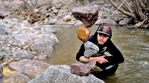 Gravity Glue  Stone Balance by Michael Grab