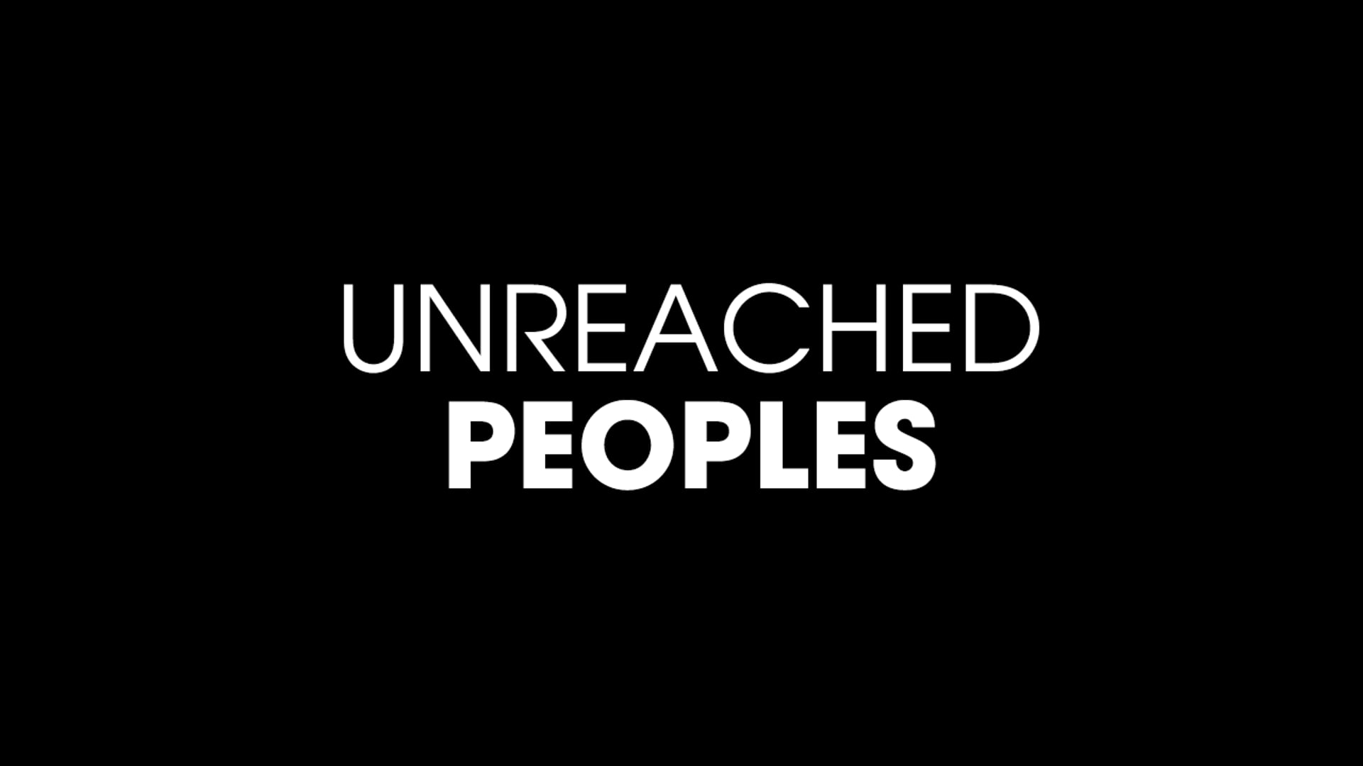 What Is an Unreached People Group?