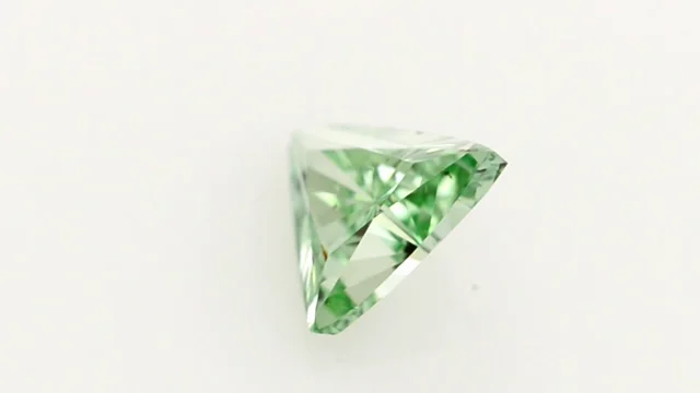 0.55 carat, Fancy Intense Green Blue Diamond, Cushion Shape, SI2 Clarity,  GIA, SKU 401707