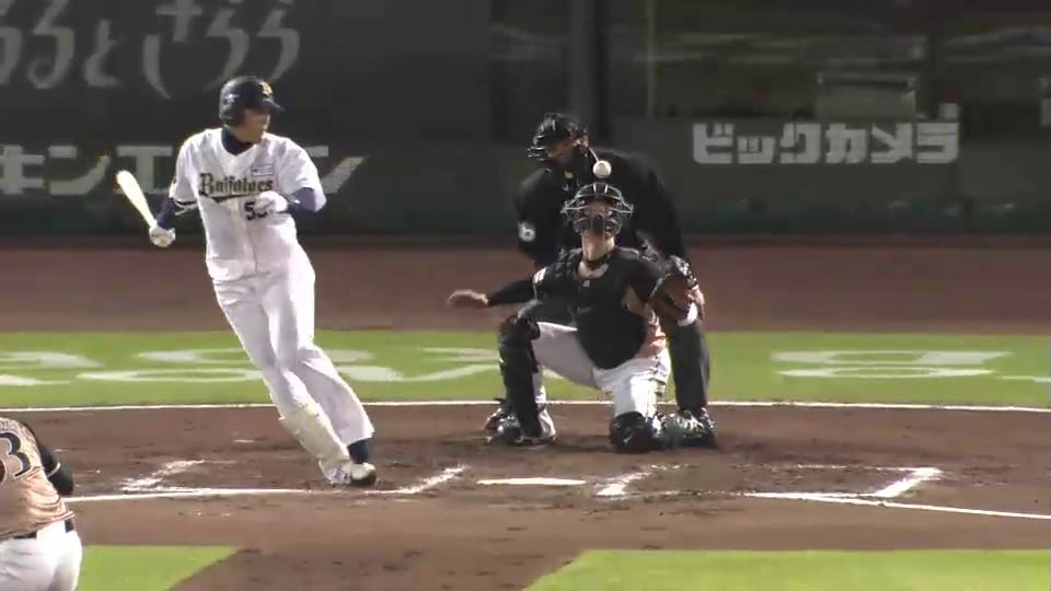 6回裏 ファイターズ大野がファウルチップを執念のキャッチ!! 空振り三振でピンチ脱出!! 2014/5/9 Bs-F